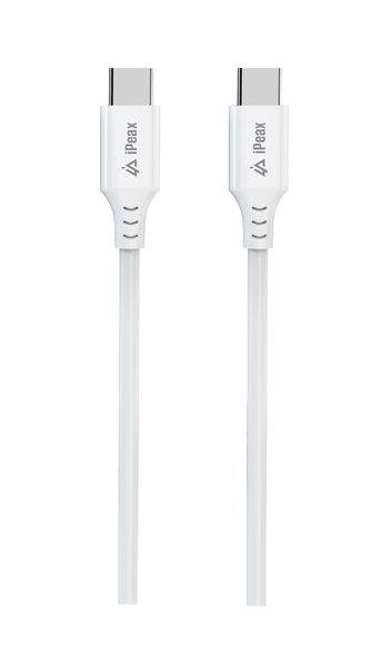 Kabel iPEAX 90010114 USB-C/USB-C 1,5 m bílý