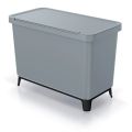 Koš odpadkový SYSTEMA světle šedý 1x10l+1x23l