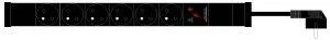 PDU Maxbert   7x230V,1U,19", přepěťová ochrana