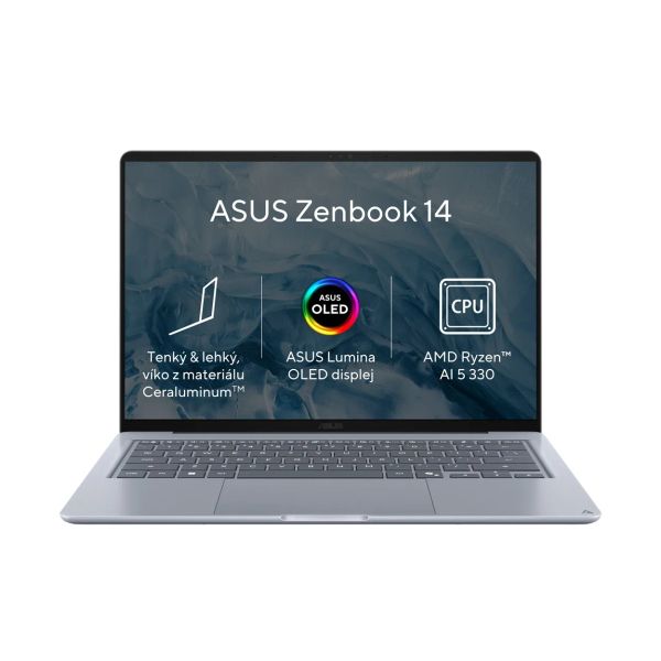 ASUS Zenbook 14/UX3480KA-OLED015W/AI5-330/14''/WUXGA/16GB/512GB/AMD int/W11H/Blue/2R