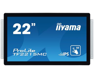 22" iiyama TF2215MC-B2: IPS, FullHD, capacitive, 10P, 350cd/m2, VGA, DP, HDMi, černý