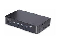Přepínač KVM / audio / USB - 4 x KVM / zvuk / USB - 1 místní uživatel - desktop - kompatibilní s TAA