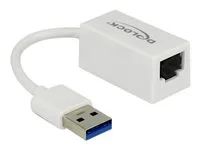 Síťový adaptér - USB 3.1 Gen 1 - Gigabit Ethernet x 1 - bílá