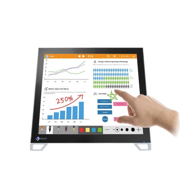 17" LED EIZO FDS1783T-BK:IPS,FHD,touch