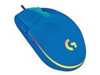 Myš - pravák - optický - 6 tlačítka - kabelové - USB - modrá