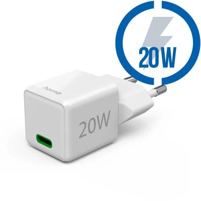 HAMA Super-mini, Rýchlonabíjačka, USB-C PD/QC 20W