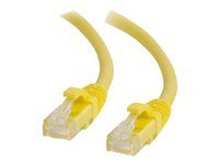 Patch kabel - RJ-45 (M) do RJ-45 (M) - 50 cm - UTP - CAT 6 - lisovaný, provedení bez hrbolků, licna - žlutá