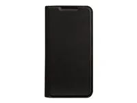 Pouzdro s klopou pro mobilní telefon - polyuretan (PU), plast - černá - pro Samsung Galaxy S23