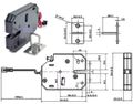 Elektrický zámek XG-07C 12VDC 1,8A černý s ovládacím kontaktem
