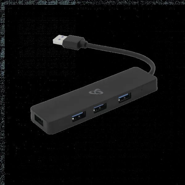 SBOX H-504, 4x USB 3.0 HUB, černý