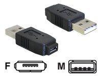 USB adaptér - USB (M) do Micro-USB Type AB (F)