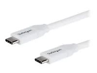 6 ft / 2m - 5A PD - M/M - White - USB 2.0 - USB-IF Certified - USB Type C Cable - USB C Charging Cable (USB2C5C2MW) - USB kabel - USB-C (M) do USB-C (M) - Thunderbolt 3 / USB 2.0 - 5 A - 2 m - bílá