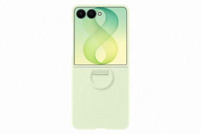 Samsung Silikonový magnetický kryt s držákem na prst pro Galaxy Z Flip8, Mint