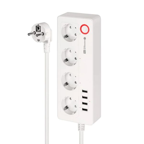 Smart prodlužovací kabel 4 zásuvky 1,6m KRUGER & MATZ Connect P6 WiFi Tuya