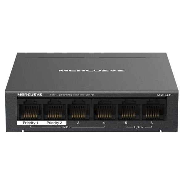 MERCUSYS MS106GP, 6portový 1000 Mbps stolní přepínač