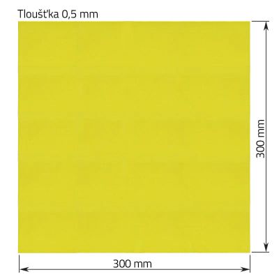 Epoxidová izolační deska 0,5 × 300 × 300 mm pro bateriové sady