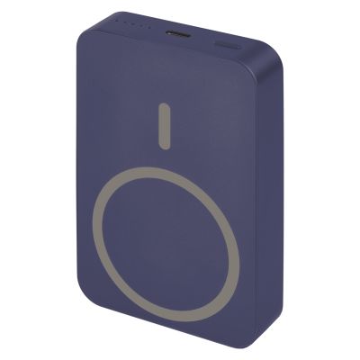 EMOS POWERBANKA WI 1046, bezdrátové nabíjení 20W, 10.000mAh, MODRÁ, 1xUSB-C