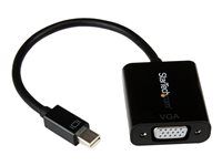 DisplayPort 1.2 - 1080p - Thunderbolt to VGA Monitor Adapter - Mini DP to VGA (MDP2VGA2) - Video adaptér - Mini DisplayPort (M) do HD-15 (VGA) (F) - Displayport 1.2/Thunderbolt - 22 cm - aktivní, podpora 1920 x 1200 (WUXGA) - černá