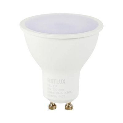 Žárovka LED GU10 9W bílá teplá RETLUX RLL 417