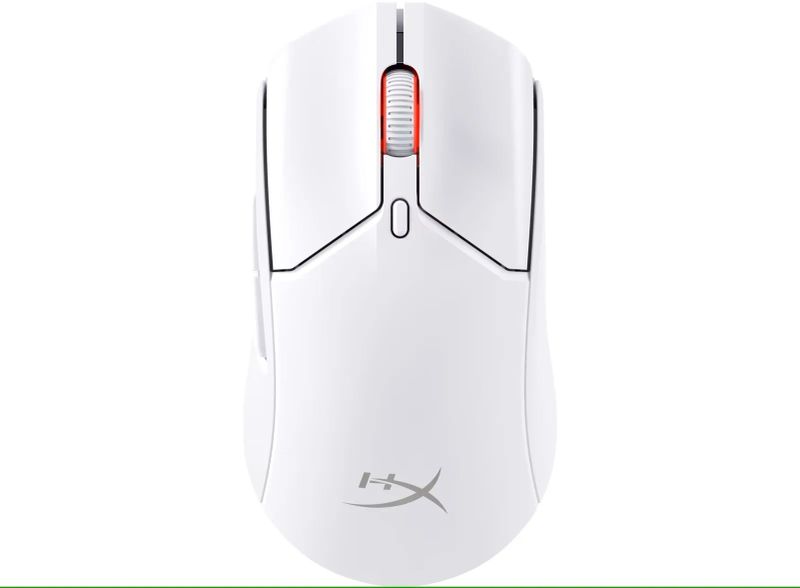 HyperX Pulsefire Haste 2/Herní/Optická/Pro praváky/26 000 DPI/USB+BT/Bílá