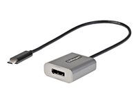 HBR3, DSC, DP Alt Mode (CDP2DPEC) - Video adaptér - USB-C (M) do DisplayPort (F) - Thunderbolt 3 / DisplayPort 1.4 - 30 cm - podpora 8K60Hz, podpora 4K60Hz - šedá