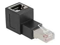 Sítový adaptér - RJ-45 (F) pravoúhlý do RJ-45 (M) - CAT 6a