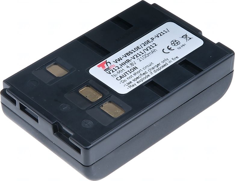 Baterie T6 Power pro Panasonic HHR-V211/V212, Ni-MH, 2100mAh, 10.1Wh, černá