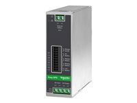 UPS (montovatelný na DIN kolejnici) - 10A - DC 24 V - 240 watt - baz baterie - výstupní konektory: 1 - kovově šedá