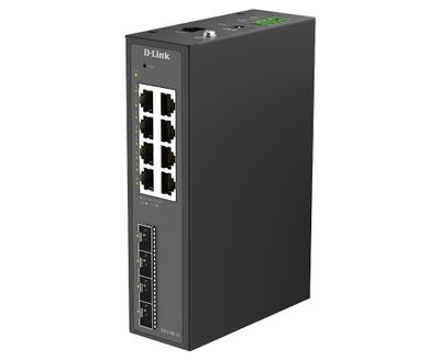 D-Link DIS-210G-12 12-Port Gigabit Industrial Smart Managed Switch with 4 x SFP Ports