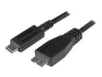 USB 3.1 Type C to Micro USB Type B Cable - Micro USB 3.1 to USB-C - Thunderbolt 3 Compatible (USB31CUB50CM) - USB kabel - USB-C (M) do Micro-USB typu B (M) - USB 3.1 Gen 2 - 50 cm - černá - pro P/N: HB31C2A1CGS, HB31C2A2CB, HB31C3A1CS, HB31C3ASDMB, HB31C4AS, PEXUSB311AC3, PEXUSB321C