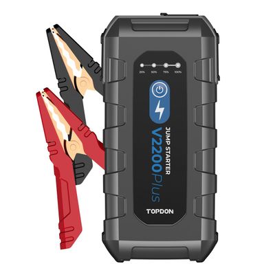 TOPDON V2200Plus/16000mAh/max výstupní proud 2200A/2xUSB-A/USB-C/DC Jack/tester baterie