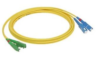 Patchcord FO duplex E2000/APC-SC/UPC 9/125um SM 3m, OS2