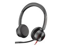 Blackwire 8200 series - náhlavní souprava - náhlavní - kabelové - odstranění šumu - USB-C - černá - certifikováno pro Zoom, certifikováno UC