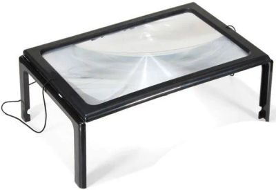 Čtecí lupa A4 v rámečku s LED světlem TIPA 2121