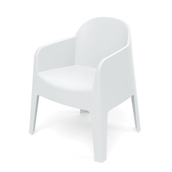 Židle zahradní MILANE 680x600x805mm - bílá