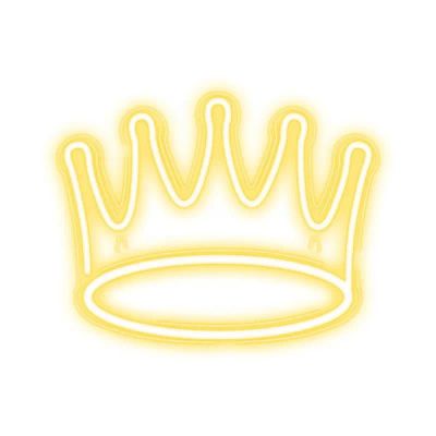Dekorativní PLEXI LED neon Koruna teplá bílá