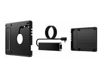 Compulocks Universal Tablet Magnetic Tilting Stand 8" Plus Hub - Stojan - pro tablet - univerzální - cerná - cítac