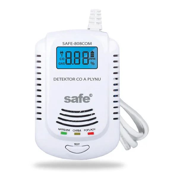 Detektor plynu SAFE 808COM oxid uhelnatý