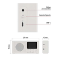 Přenosné rádio EMOS E0091 s Bluetooth, DAB/ DAB+/ FM, bílé