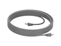 Logitech Cat5e Kit - Patch kabel - RJ-45 (M) do RJ-45 (M) - 7 m - SF/UTP - CAT 5e - grafit