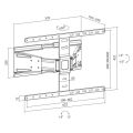 SBOX PLB-79464, TV Držák na stěnu 43"-90"