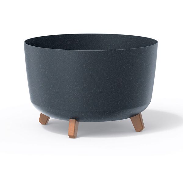 Květináč GRACIA STANDARD ECO WOOD antracit 23,5cm