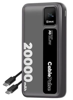 OBAL:ME CablePulse Powerbanka 20000mAh 22,5W Black