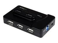 2 x USB 3A, 4 x USB 2A, 1 x Dedicated Charging Port - Multi Port Powered USB Hub with 20W Power Adapter (ST7320USBC) - Rozbočovač - 2 x SuperSpeed USB 3.0 + 4 x USB 2.0 - desktop - pro P/N: MSDREADU3CA, SDMSDRWU3AC, USB312SAT3CB, USB315CB2M, USBLTM1MBK, USBLTM1MWH