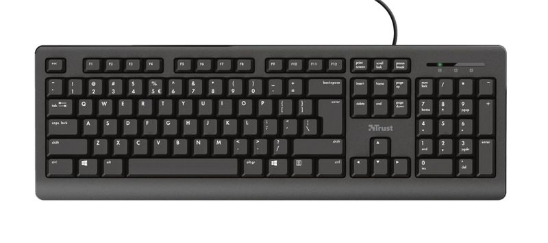 TRUST PRIMO/Drátová USB/HU layout/Černá