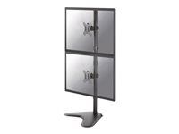 Stojan - pro 2 LCD displeje - černá - velikost obrazovky: 10"-32" - stolní stojan, upevnitelné na stůl