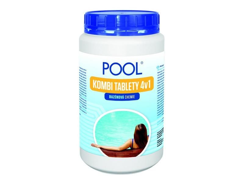 Multifunkčné tablety na chlórovú dezinfekciu bazénovej vody LAGUNA 4v1 Pool Kombi 1kg