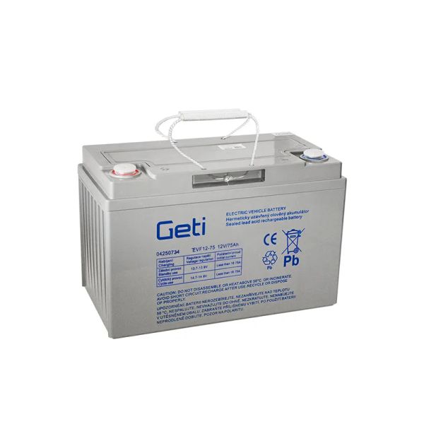 Olověný akumulátor 12V  75Ah GETI pro elektromotory