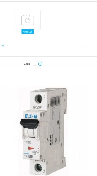Eaton Jistič PL6-B10/1, 10 A