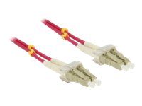 Síťový kabel - multirežim LC (M) do multirežim LC (M) - 2 m - 2 m - optické vlákno - 50 / 125 mikron - OM4 - neobsahuje halogen - fialová
